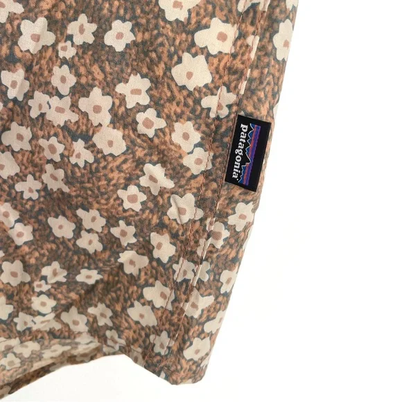 Patagonia Floral Moss Stingray Short Sleeve Shirt  2XL summer shirt BNWT - Picture 2 of 9